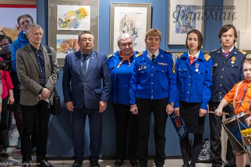 Открытие выставки работ  художника-иллюстратора Евгении Ивановны Стерлиговой _DSC7949